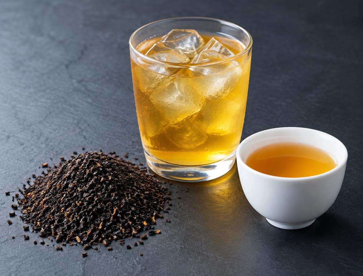 Nilgiri broken leaf with iced tea